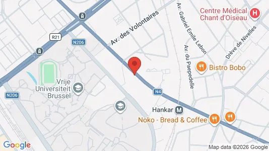 Apartments for rent i Brussels Oudergem - kort over placeringen