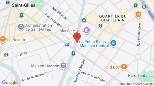 Apartments for rent i Brussels Sint-Gillis - kort over placeringen
