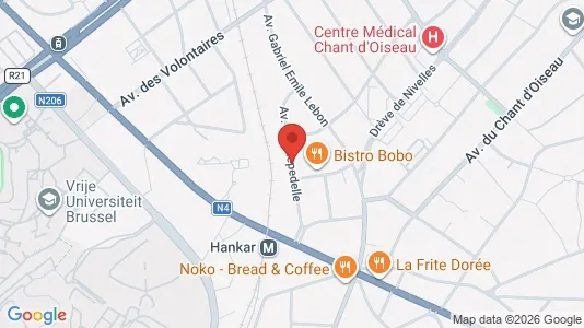 Apartments for rent i Brussels Oudergem - kort over placeringen