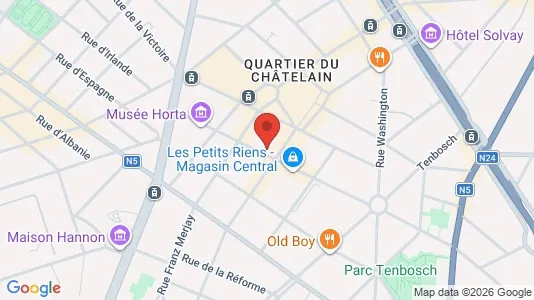 Apartments for rent i Brussels Elsene - kort over placeringen