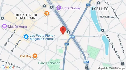 Apartments for rent i Brussels Elsene - kort over placeringen