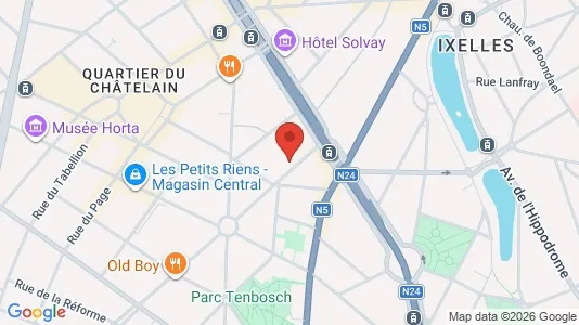 Apartments for rent i Brussels Elsene - kort over placeringen