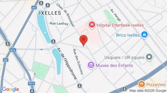 Apartments for rent i Brussels Elsene - kort over placeringen