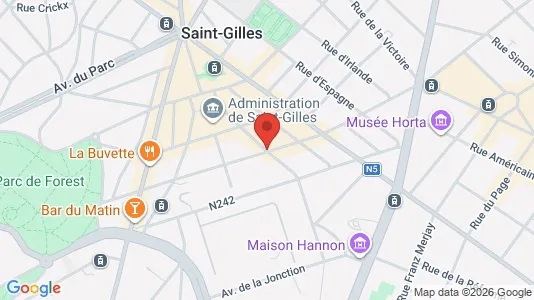 Apartments for rent i Brussels Sint-Gillis - kort over placeringen