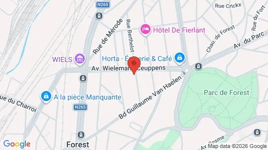 Apartments for rent i Brussels Vorst - kort over placeringen