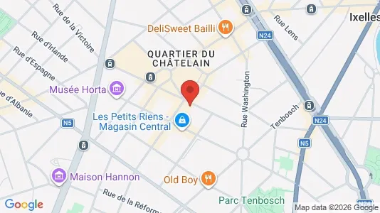Apartments for rent i Brussels Elsene - kort over placeringen