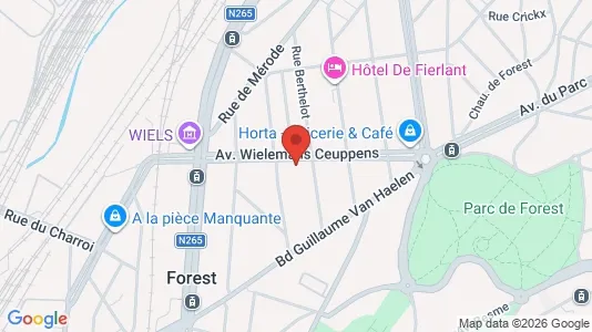 Apartments for rent i Brussels Vorst - kort over placeringen