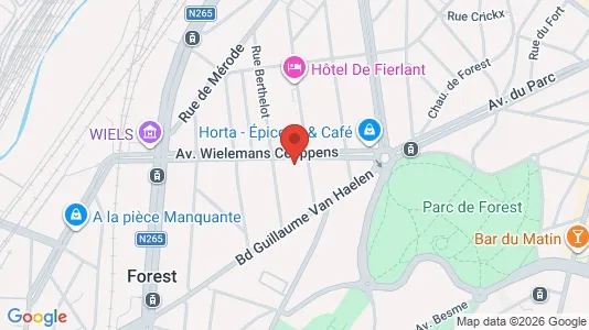 Apartments for rent i Brussels Vorst - kort over placeringen