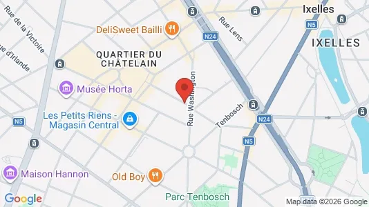 Apartments for rent i Brussels Elsene - kort over placeringen