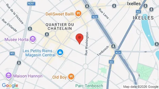 Apartments for rent i Brussels Elsene - kort over placeringen