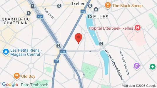 Apartments for rent i Brussels Elsene - kort over placeringen