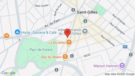 Apartments for rent i Brussels Sint-Gillis - kort over placeringen