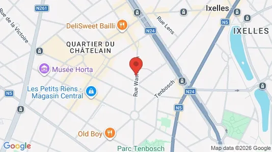 Apartments for rent i Brussels Elsene - kort over placeringen