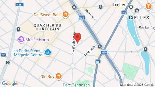 Apartments for rent i Brussels Elsene - kort over placeringen