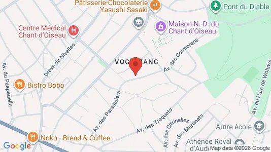Apartments for rent i Brussels Sint-Pieters-Woluwe - kort over placeringen