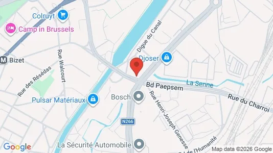 Apartments for rent i Brussels Anderlecht - kort over placeringen