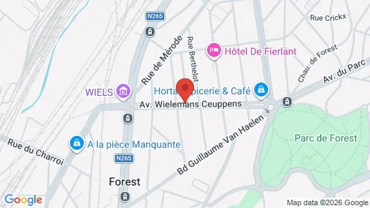 Apartments for rent i Brussels Vorst - kort over placeringen