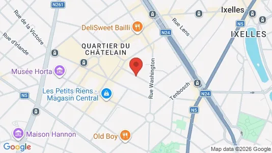 Apartments for rent i Brussels Elsene - kort over placeringen