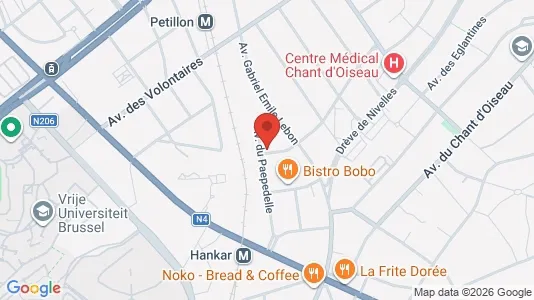 Apartments for rent i Brussels Oudergem - kort over placeringen