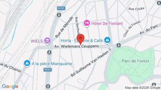 Apartments for rent i Brussels Vorst - kort over placeringen