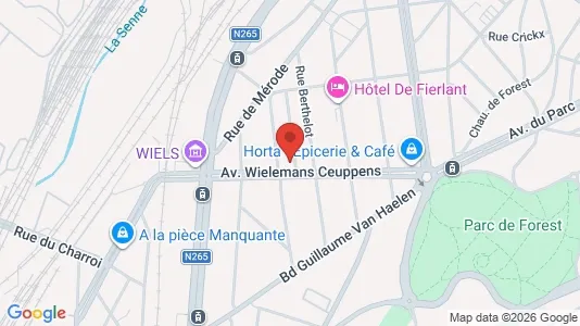 Apartments for rent i Brussels Vorst - kort over placeringen