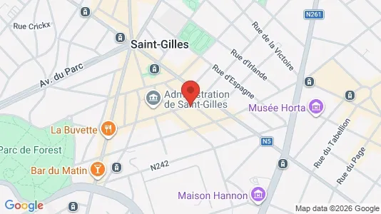 Apartments for rent i Brussels Sint-Gillis - kort over placeringen