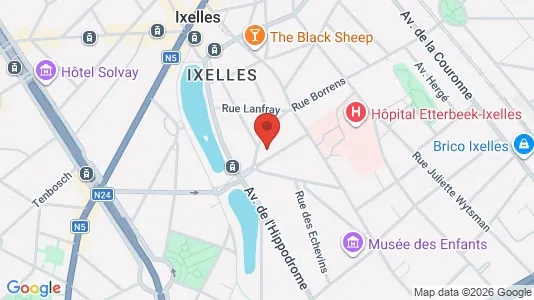 Apartments for rent i Brussels Elsene - kort over placeringen