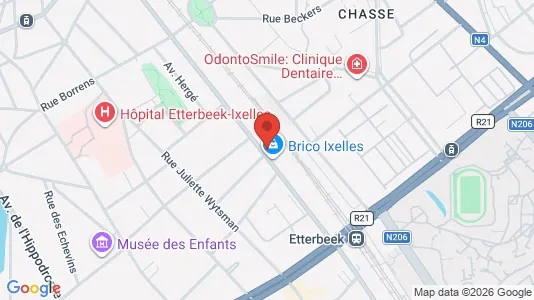 Apartments for rent i Brussels Elsene - kort over placeringen