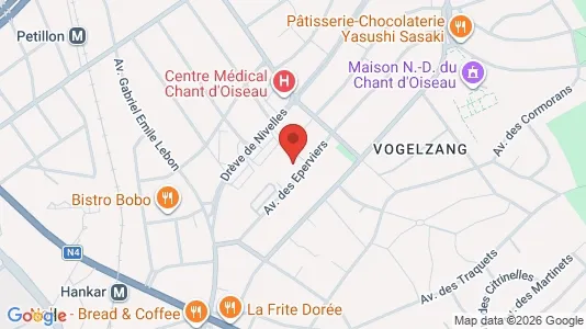 Apartments for rent i Brussels Sint-Pieters-Woluwe - kort over placeringen