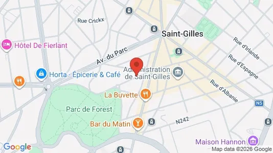 Apartments for rent i Brussels Sint-Gillis - kort over placeringen