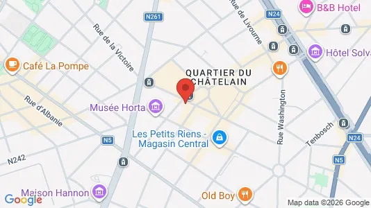 Apartments for rent i Brussels Elsene - kort over placeringen