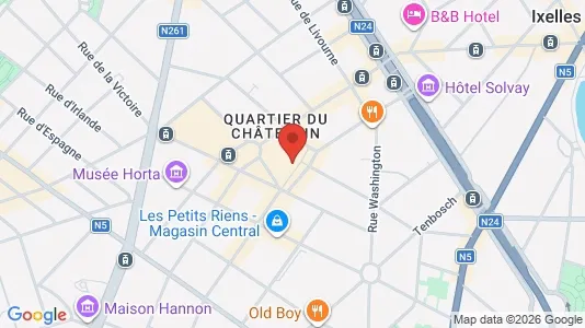 Apartments for rent i Brussels Elsene - kort over placeringen