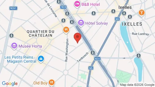 Apartments for rent i Brussels Elsene - kort over placeringen