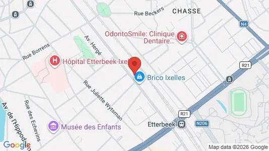 Apartments for rent i Brussels Elsene - kort over placeringen