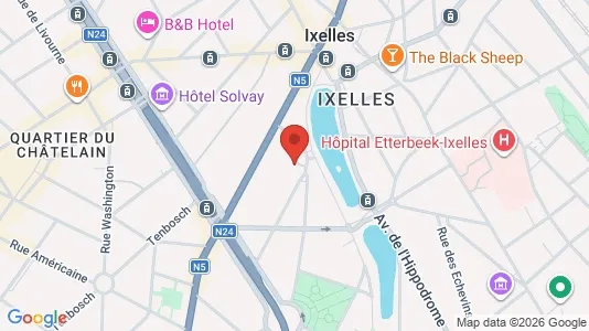Apartments for rent i Brussels Elsene - kort over placeringen