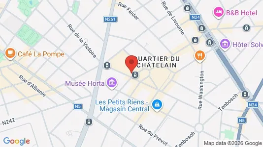 Apartments for rent i Brussels Elsene - kort over placeringen