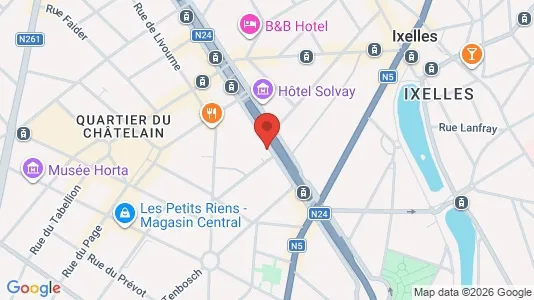 Apartments for rent i Brussels Elsene - kort over placeringen