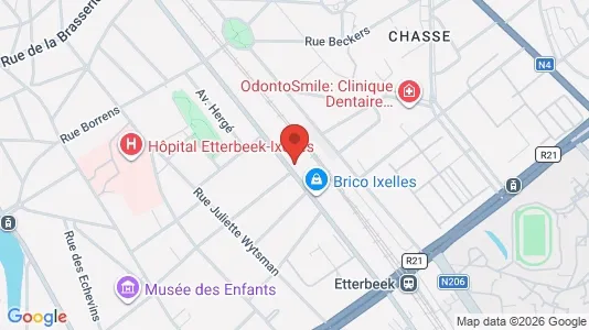 Apartments for rent i Brussels Elsene - kort over placeringen