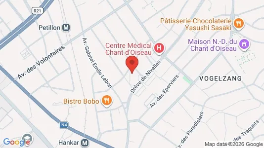 Apartments for rent i Brussels Sint-Pieters-Woluwe - kort over placeringen