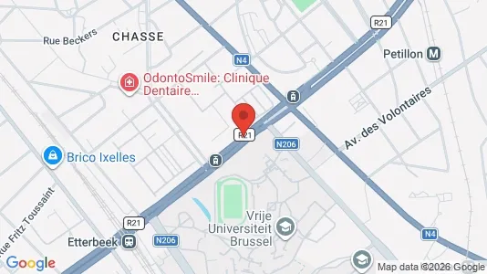 Apartments for rent i Brussels Etterbeek - kort over placeringen