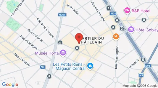 Apartments for rent i Brussels Sint-Gillis - kort over placeringen