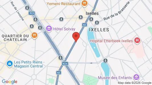 Apartments for rent i Brussels Elsene - kort over placeringen