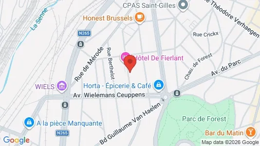 Apartments for rent i Brussels Vorst - kort over placeringen