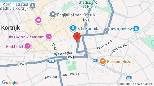 Apartments for rent i Kortrijk - kort over placeringen