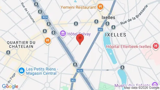 Apartments for rent i Brussels Elsene - kort over placeringen