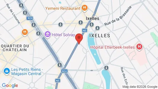 Apartments for rent i Brussels Elsene - kort over placeringen