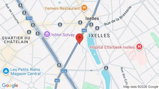 Apartments for rent i Brussels Elsene - kort over placeringen