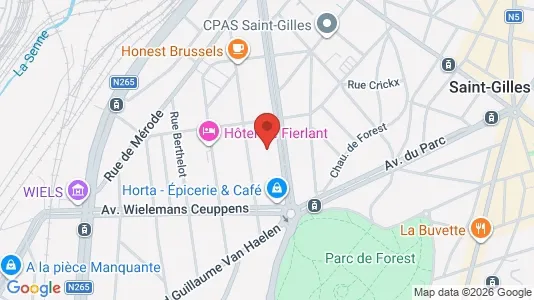 Apartments for rent i Brussels Vorst - kort over placeringen