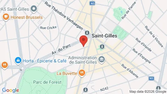 Apartments for rent i Brussels Sint-Gillis - kort over placeringen