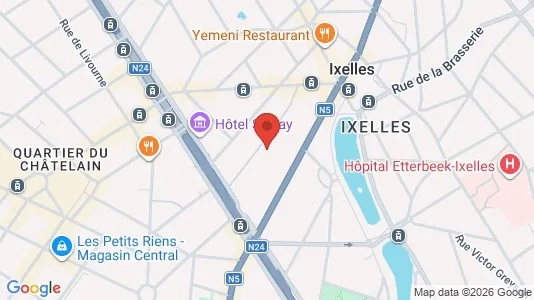 Apartments for rent i Brussels Elsene - kort over placeringen